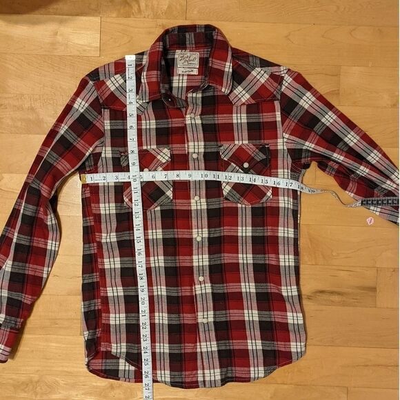Lucky BRAND Plaid flannel button down shirt size XS @G - Picture 8 of 8